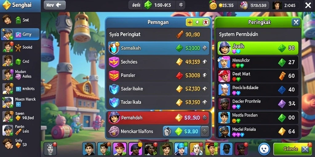 Tampilan utama game 8ZK dengan karakter yang menarik.