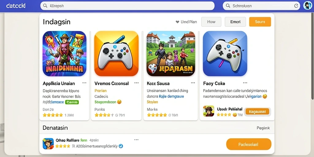Tampilan mesin slot yang berwarna-warni dan menarik.