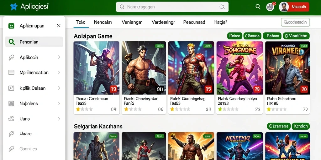 Screen capture dari level pertama permainan.