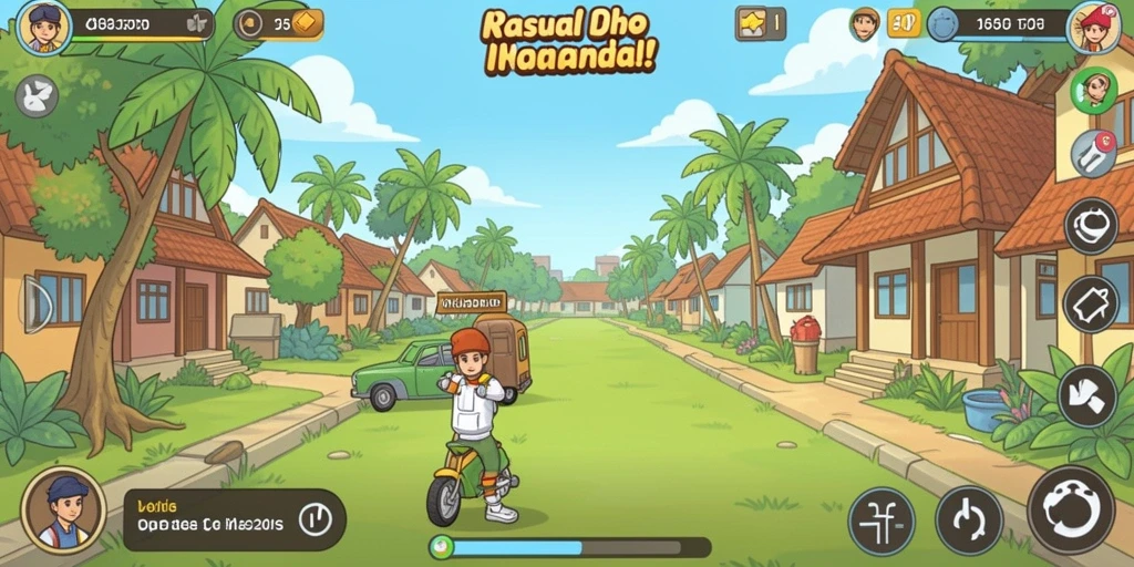 Screeshot memamerkan petualangan yang mendebarkan.