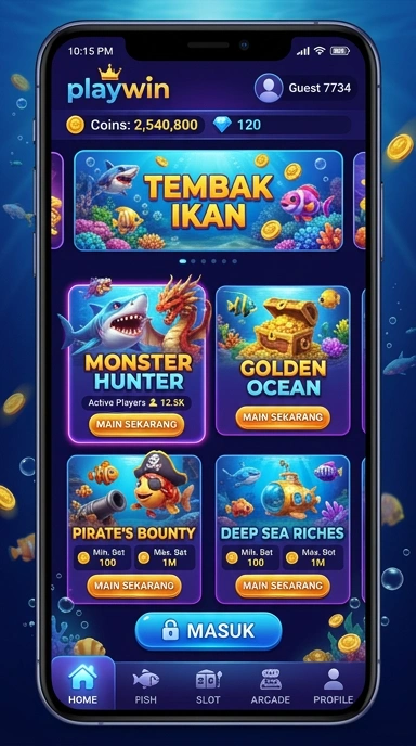 Galeri pratinjau visual playwin build APK resmi terbaru